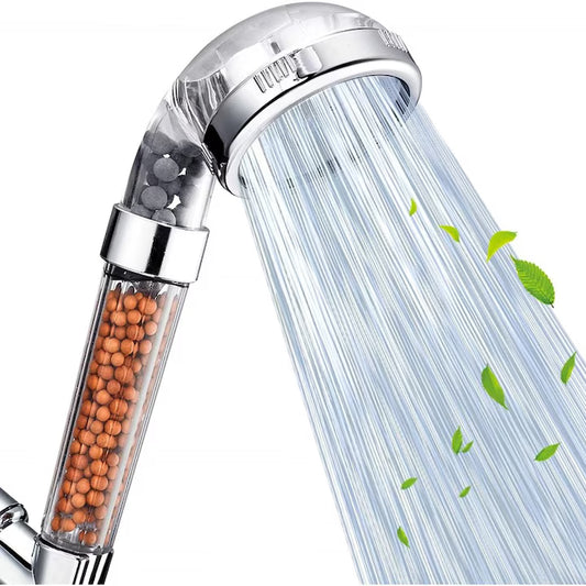 Cap de duș Power Shower cu buton, 3 funcții, jet puternic, presiune mare