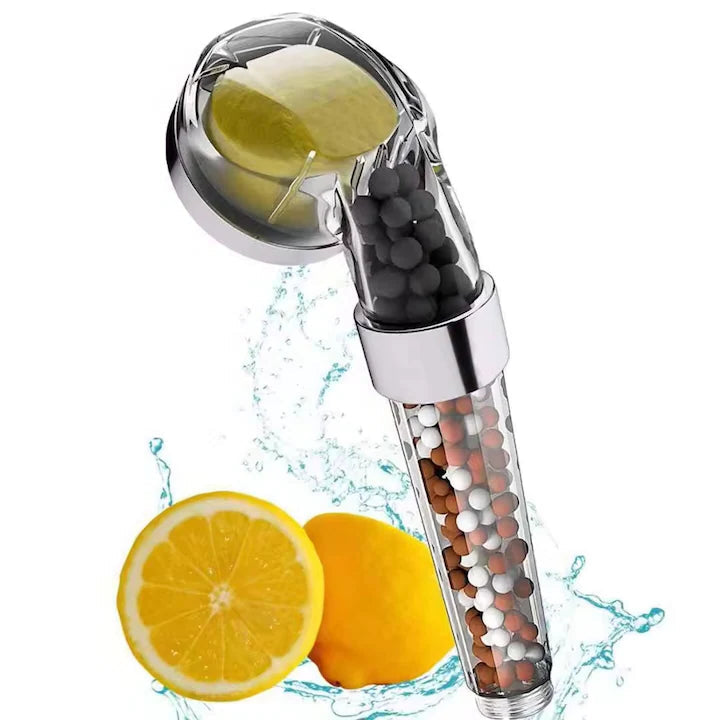 Cap de duș Power Shower cu vitamina C, filtru anti-clor, presiune mare