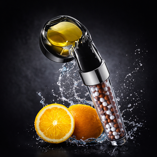 Cap de duș Power Shower cu vitamina C, filtru anti-clor, presiune mare